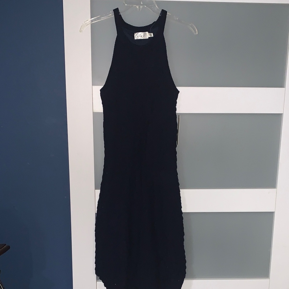 Eliza J Navy blue Midi Dress